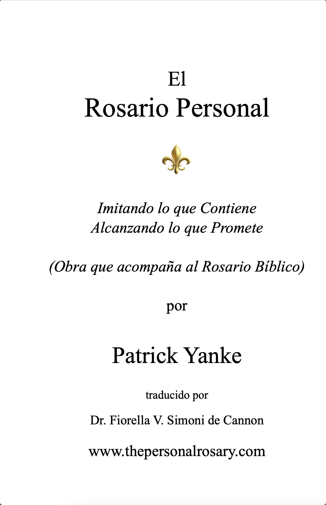 Personal Rosary - Spanish